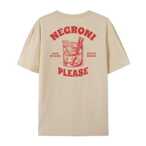 Women Negroni Vintage Streetwear Graphic T-shirt